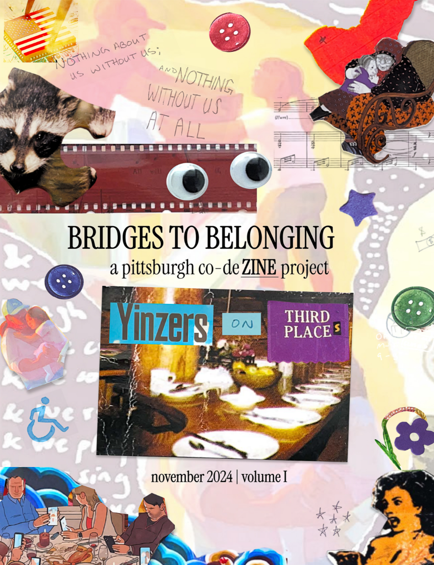 'Yinzers on Third Places' Zine Cover
